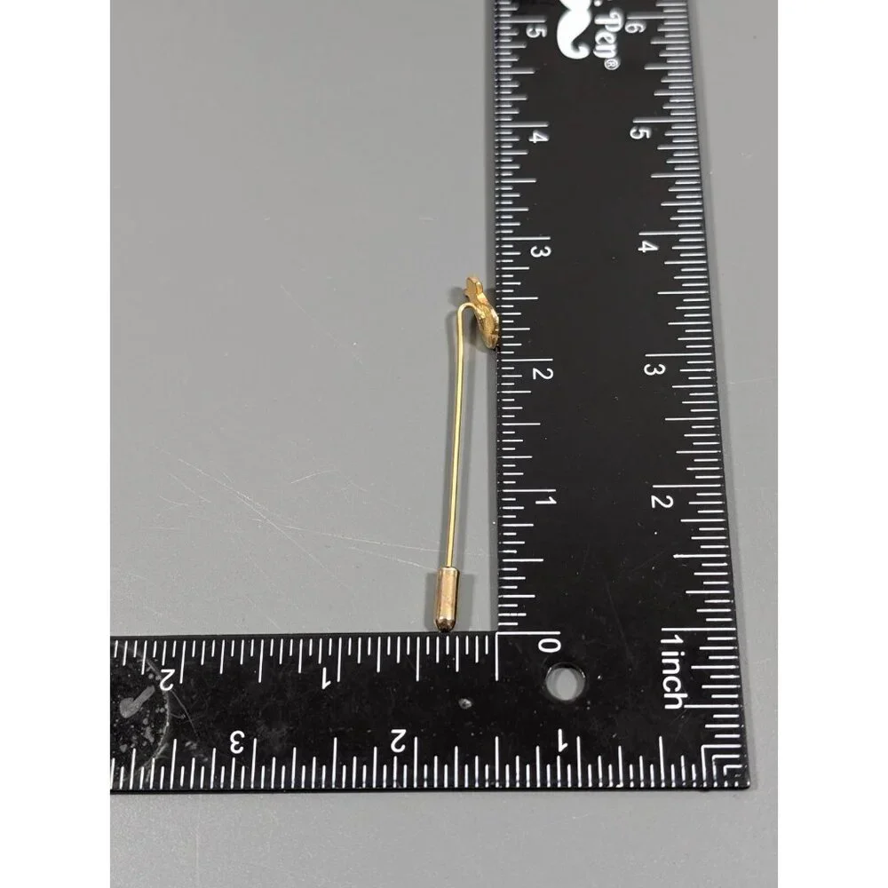 Vintage‎ Gold Tone Fruit Salad Pear  Stick Pin